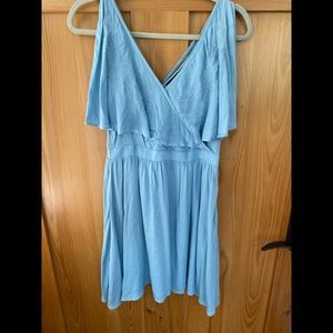 Baby blue mini dress